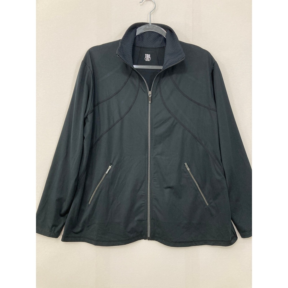 Tail Activewear Jacket XXL Black Full Zip Golf Tennis Lightweight Outdoor